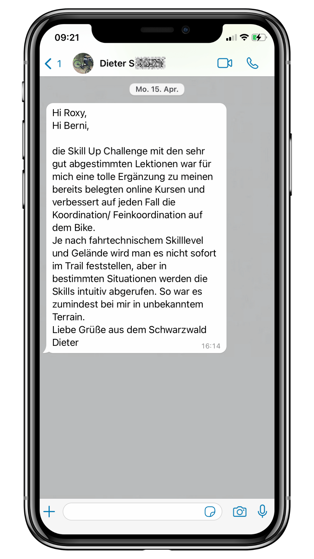 Roxybike Kundenstimme