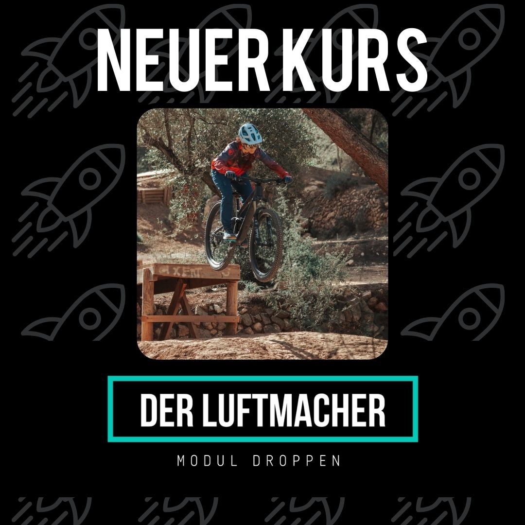 Mountainbike Droppen lernen Fahrtechnik Springen Drops