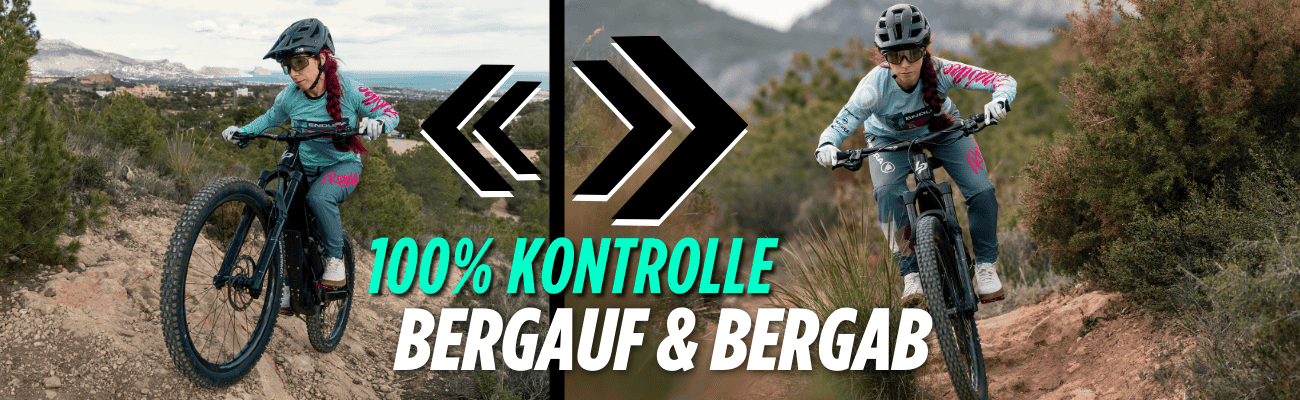 Lerne alle essenziellen Techniken um dein E-Mountainbike sicher zu beherrschen.